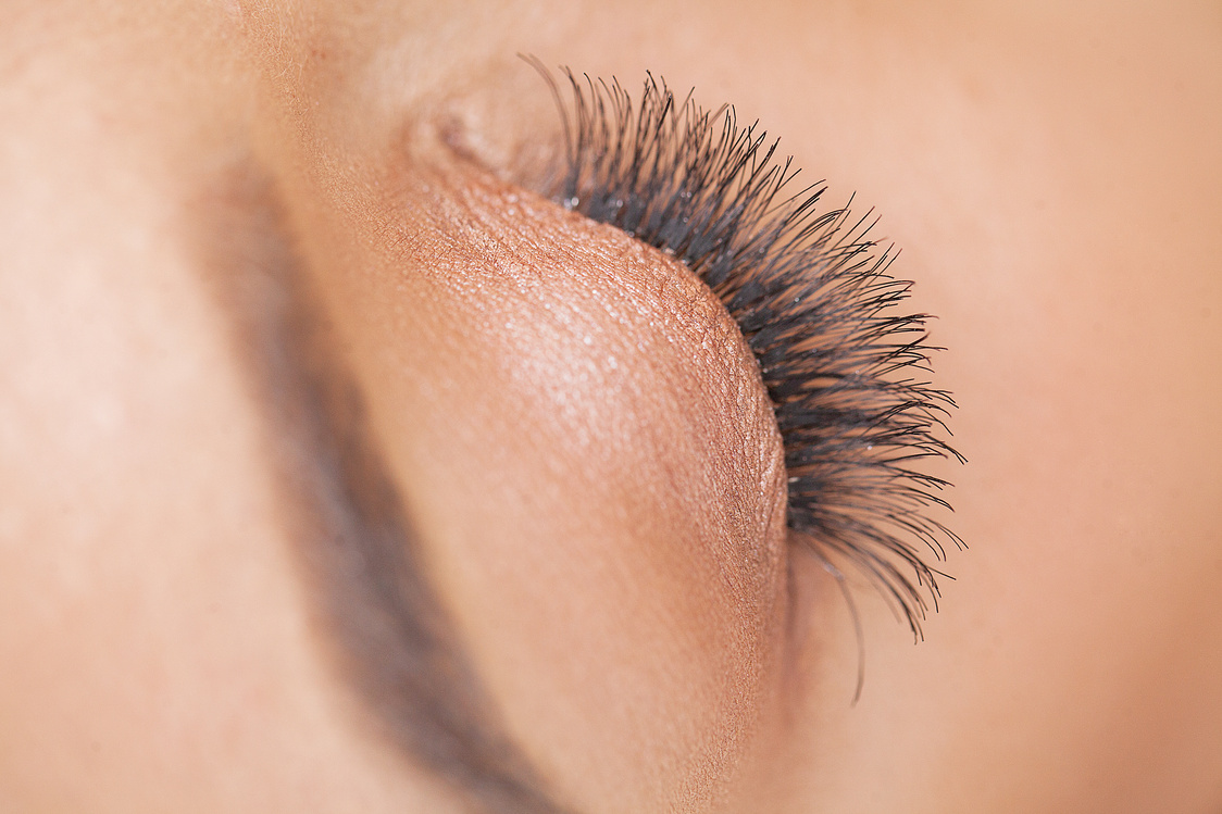 Woman with Eyelash Extensions