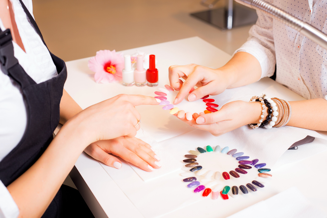 Woman at the Nail Spa